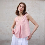 The Chambray Linen Reversible Vest