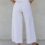 The Pleated Culotte Linen Pant