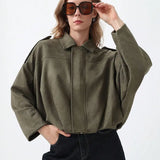 Arden Women's Suede Bomber
