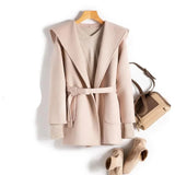 Camel-Hair Long Pointed Coat