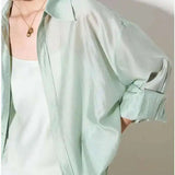 The Flowing Silk Poplin Blouse