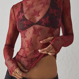 Liana Lace Transparent Top