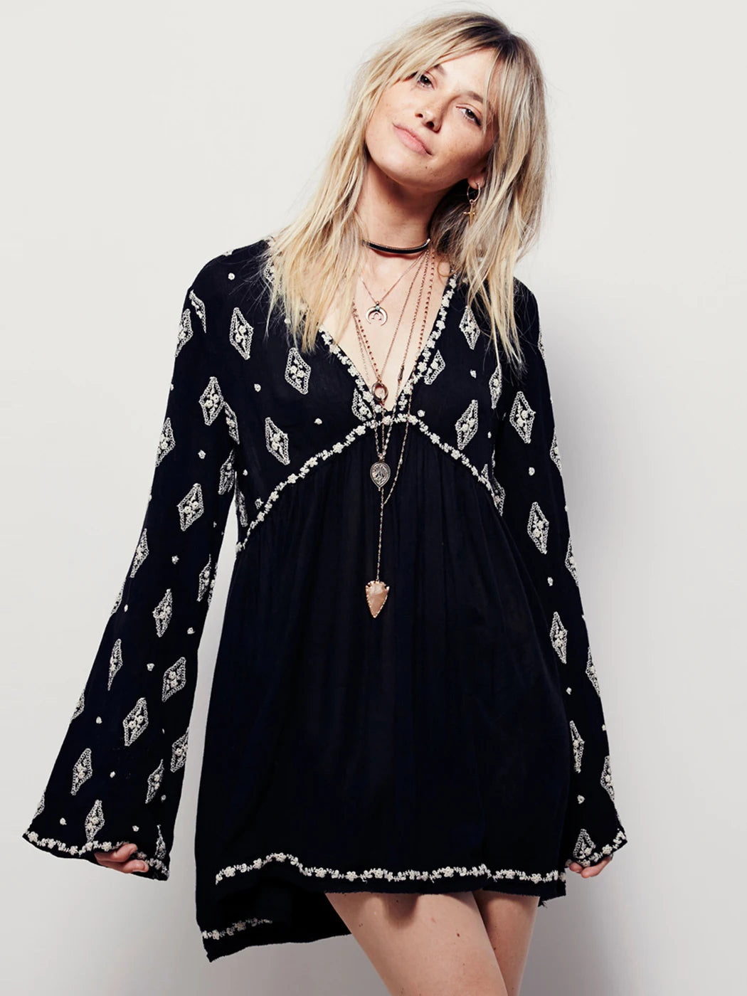 The Diamond Embroidered Tunic