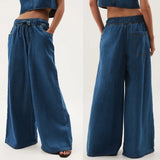 Monaco Drawstring Wide-Leg Jean