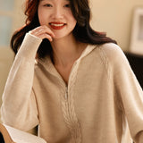 Elinsborg Cashmere Hooded Cardigan