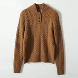 Arden Button-Up Cashmere Sweater