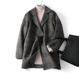 Honorine Plaid Wool Blazer Coat
