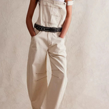 Calvia Wide-Leg Denim Overalls