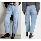 The Camden Structured Barrel Jean Denim
