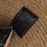 Fjord Italian Leather Square-Toe Mule