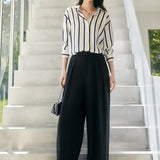 Maren Stripe Satin Blouse