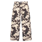 Texas Cowhide Wide-Leg Jean