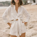 The Oversized Pocket Linen Shirt