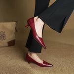 Anok Genuine Leather Heels in Camel — Heels