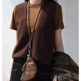 Rowan Deep-V Wool Vest