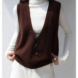 Rowan Deep-V Wool Vest