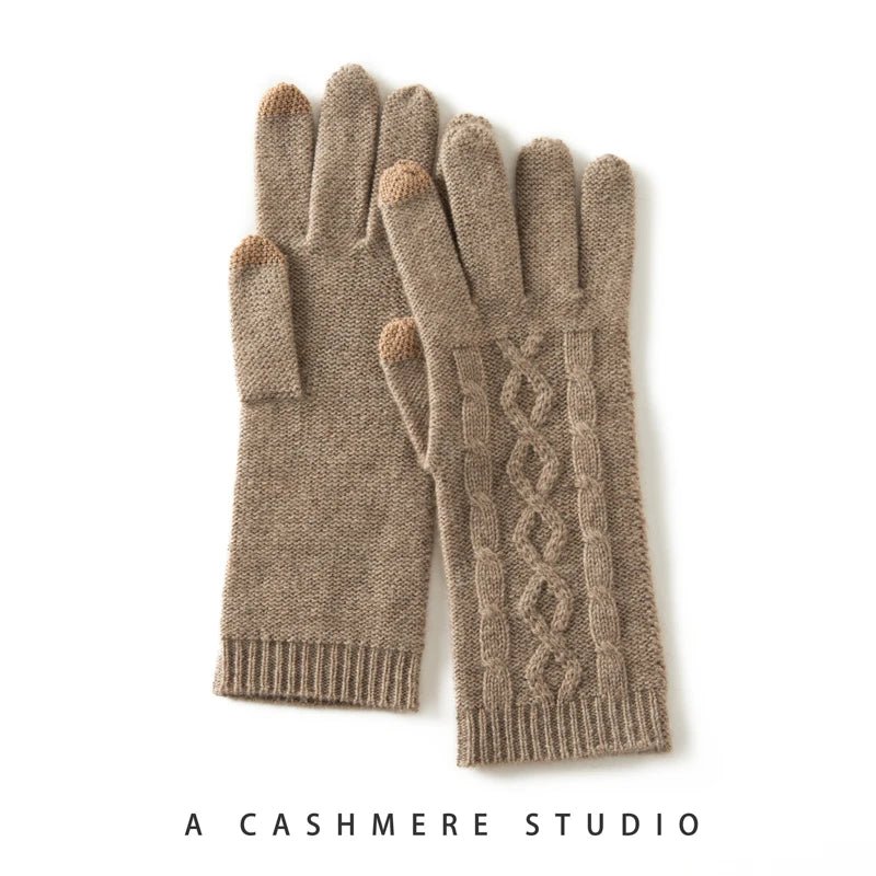 Noelle Cashmere Knit Gloves