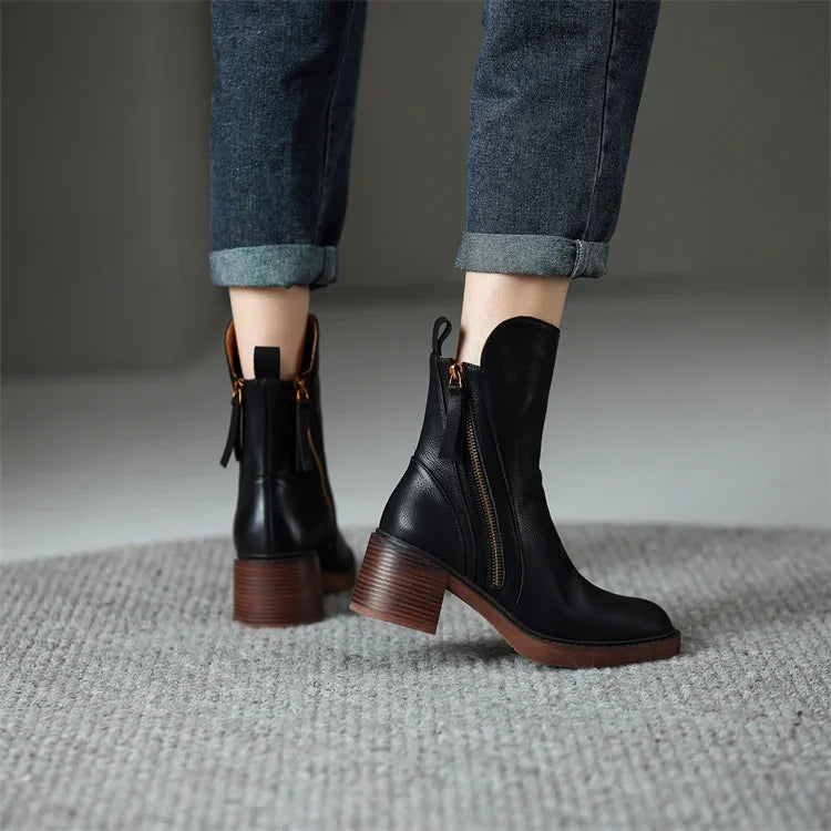 Grazia Ankle Boot in Camel — Boots