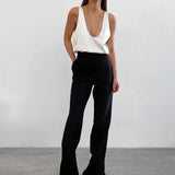 Lissia Deep Drape Satin Tank