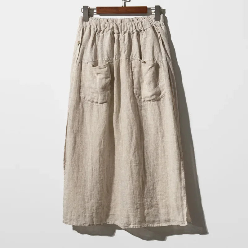 Hollis Wide Leg Linen Trousers