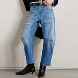 The Camden Structured Barrel Jean Denim