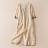 The Garden Embroidery Midi Dress