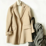 Honorine Plaid Wool Blazer Coat