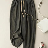 The Chambray Linen Tapered Pant