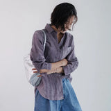 The Pleated Linen Button Shirt