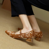 Malibu Spotted Block Heel