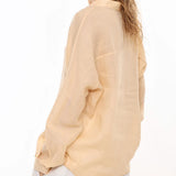 The Collarless Linen V-Neck Shirt