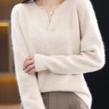 Brushed Mink Wool Pullover