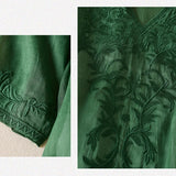 The Garden Embroidery Midi Dress