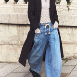 Marlowe Drawstring Denim Pants