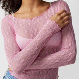 Olivia Women's Transparent Longsleeve Top