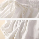 Lenora Embroidered Linen Shorts
