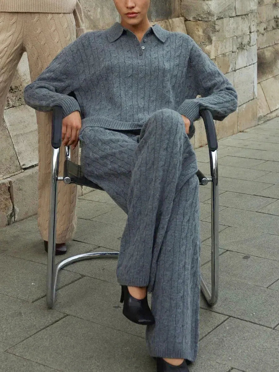 Hadley Cable Knit Lounge Set