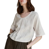 The Hemp V-Neck Boxy Top