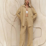 Aria 100% Cotton-Linen Set