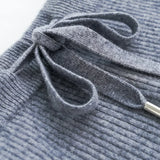 Wool Knitted Wide Leg Pants