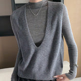 Rowan Deep-V Wool Vest
