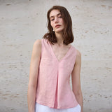 The Chambray Linen Reversible Vest