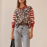 Chloe Leopard Striped Top