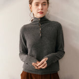Louison Half-Button Pullover Sweater