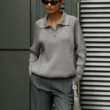 Marceau Ribbed Half-Zip Sweater