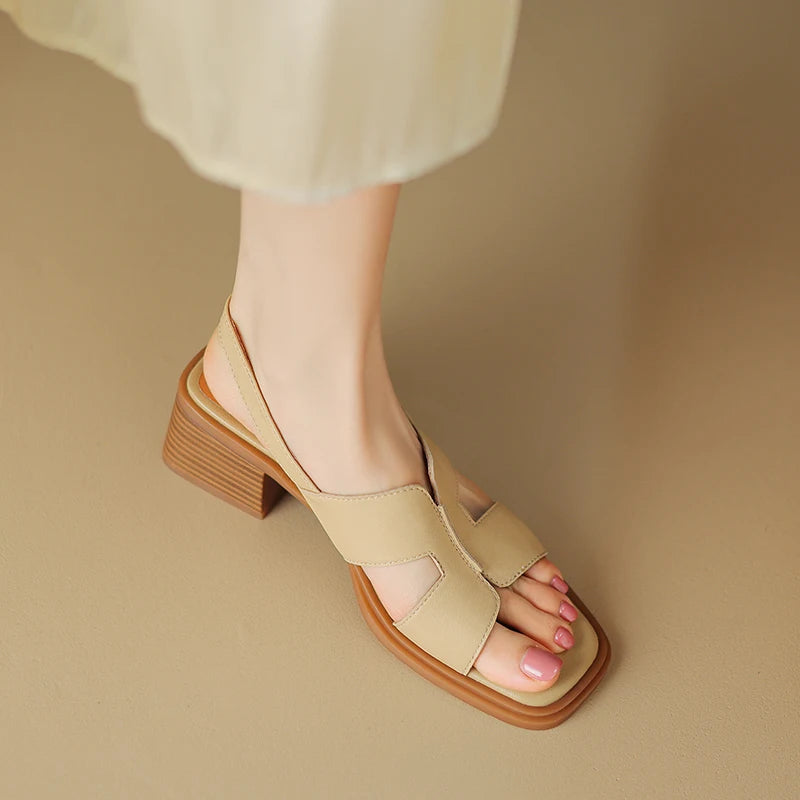 Sassari Leather Heeled Sandals