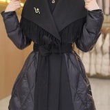 Juliette Fringe Down Coat