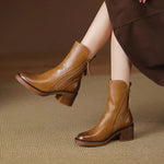 Grazia Ankle Boot in Camel — Boots