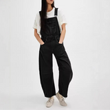 Calvia Wide-Leg Denim Overalls