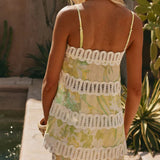 Printed halter two-piece set